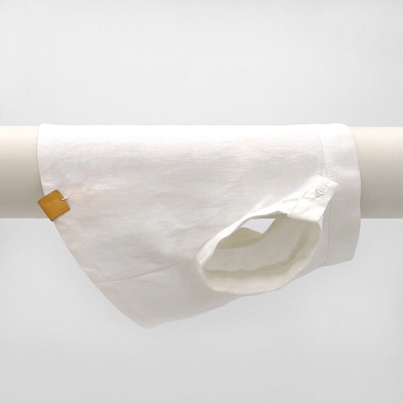 WHITE LINEN-SHIRT