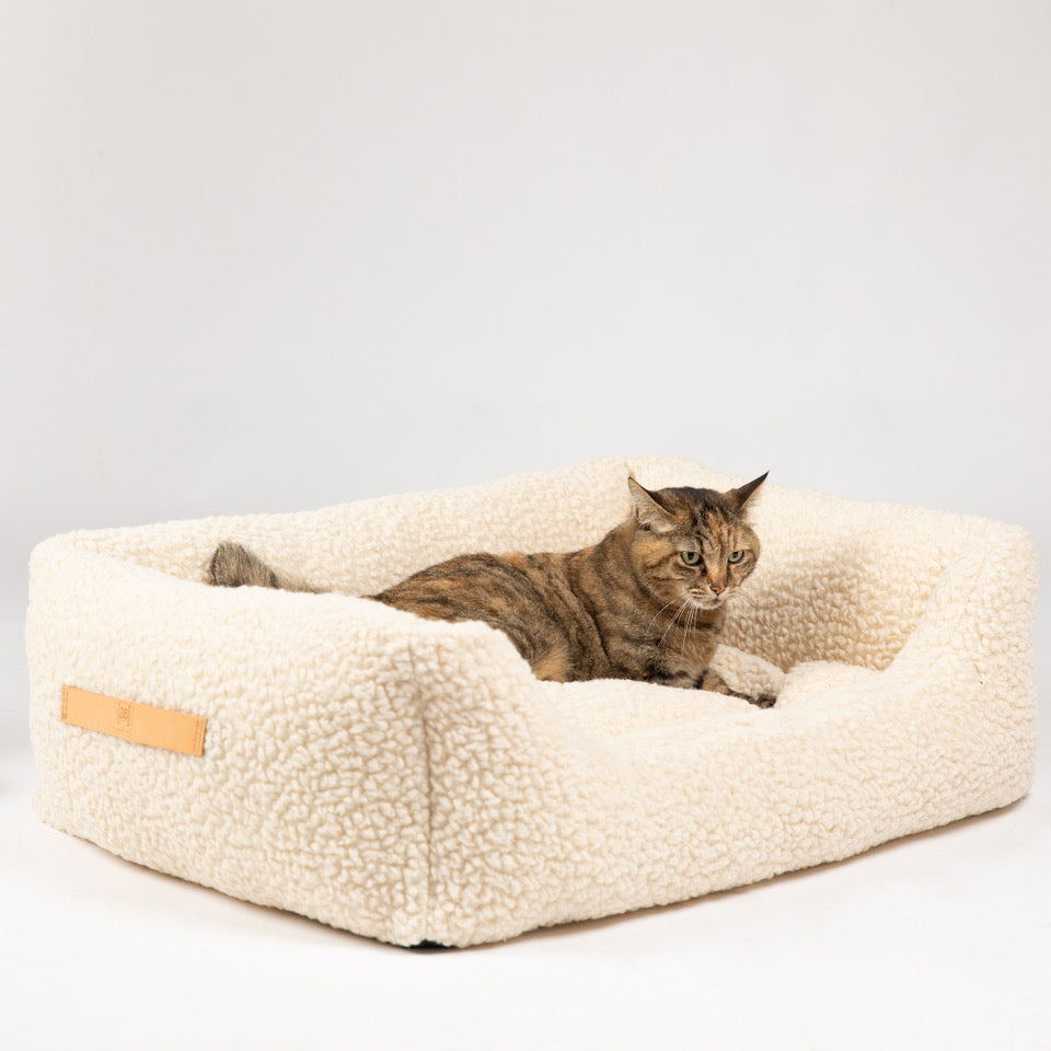 Panier pour Chat Design original | HENRI laine bouclée