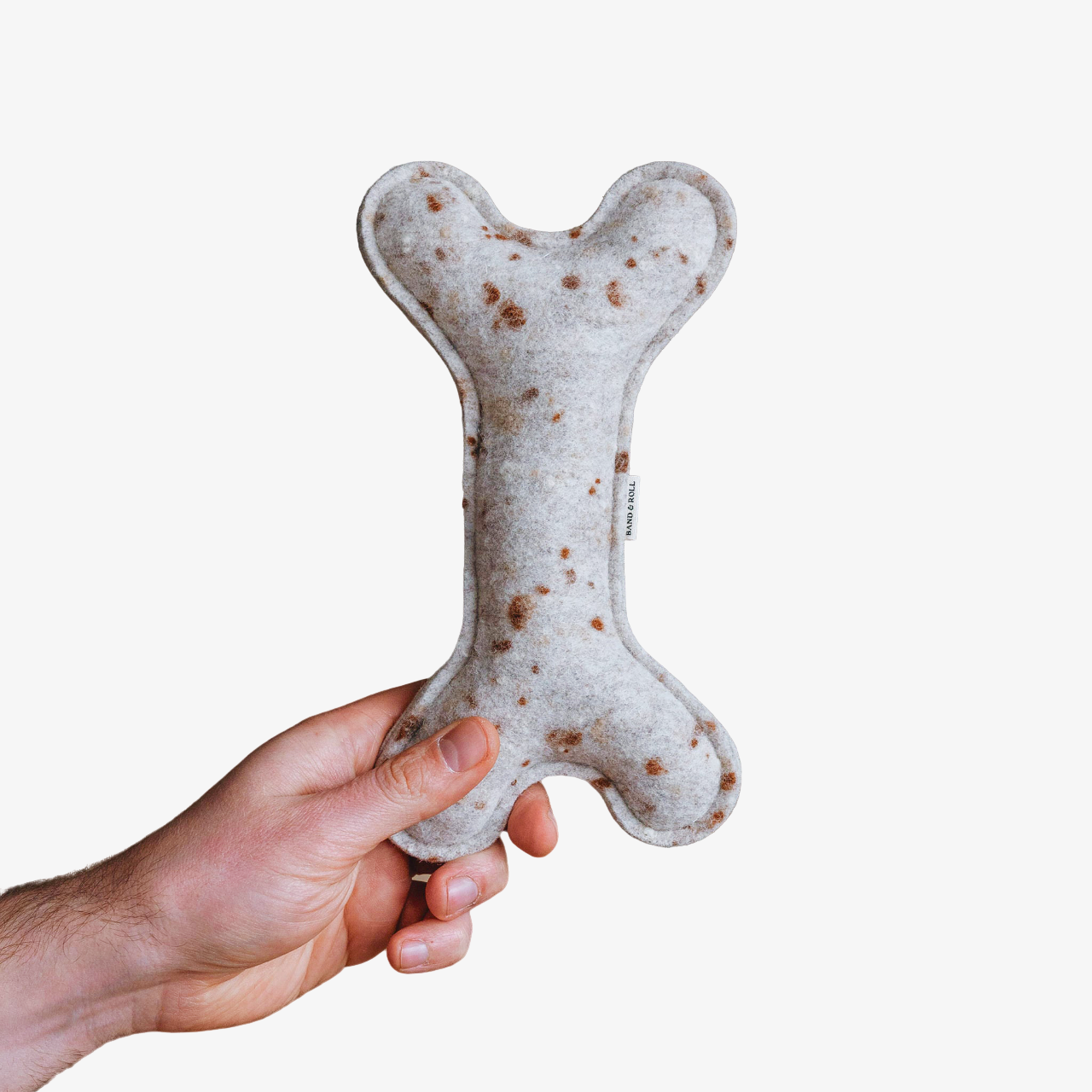 Jouet pour Chien Écologique en laine feutrée - WOOL BONE | Peluche pour chien en forme d'os