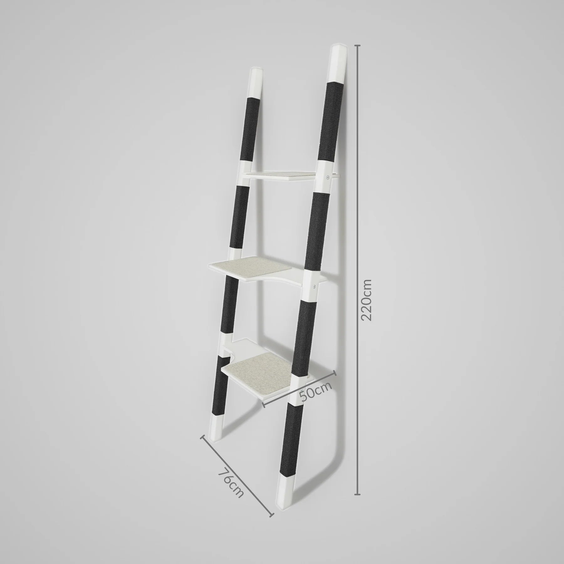 H3 arbre à chat design H-Tree Studio en bois massif blanc