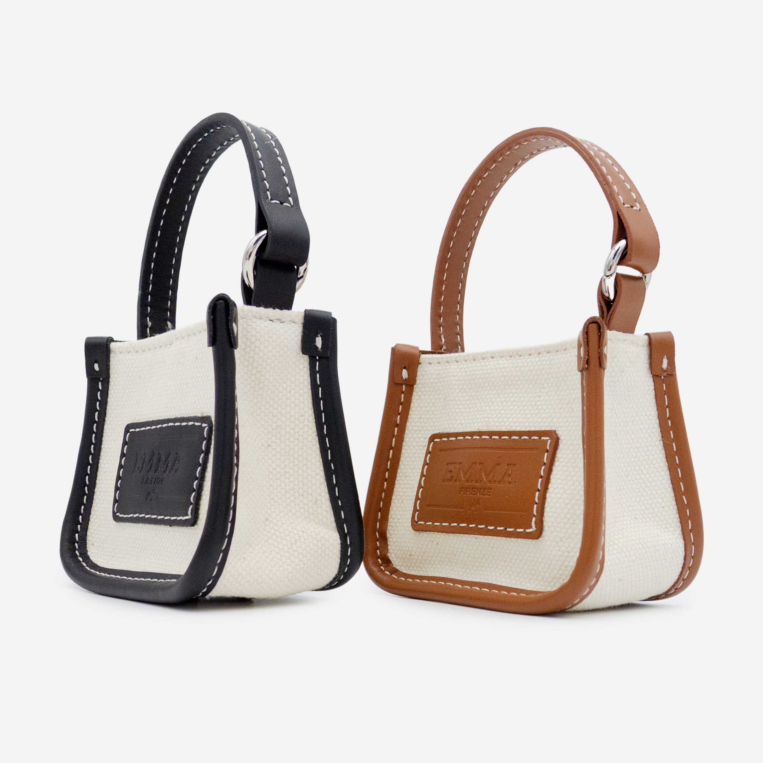 Porte-sacs à déjections canines – Toile & Cuir Italien