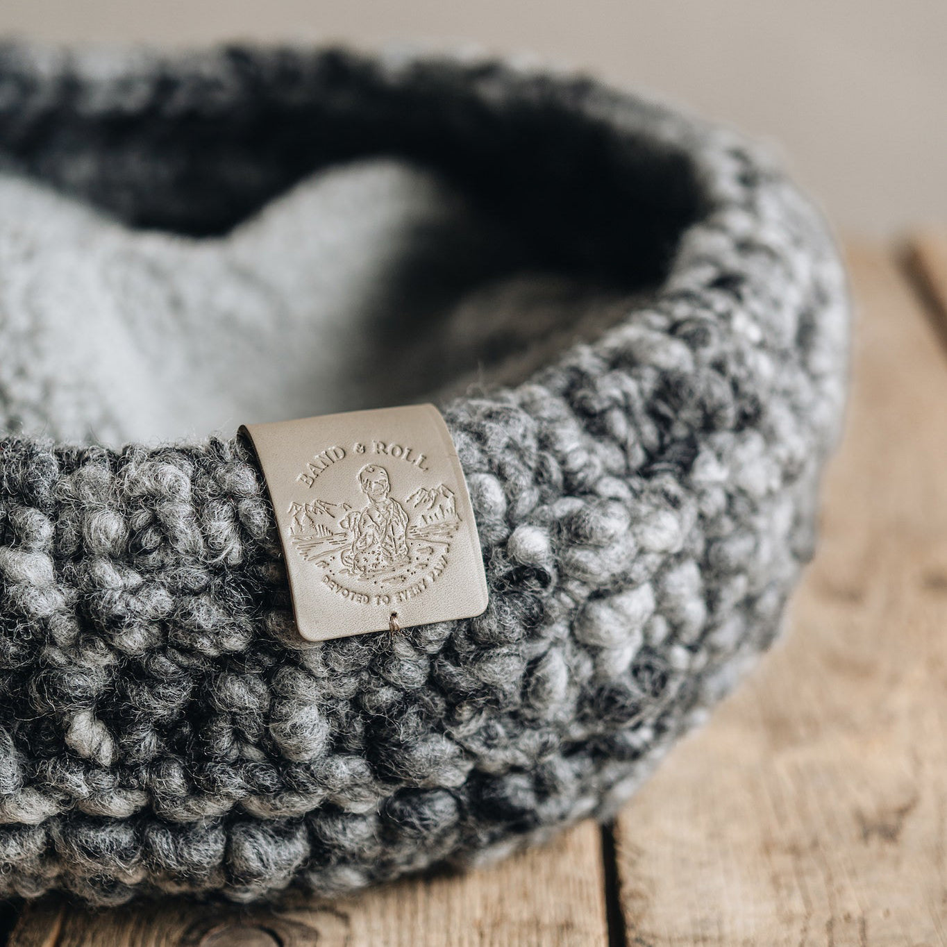 Panier pour Chat en laine Design | Fabrication artisanale - NEST Gris
