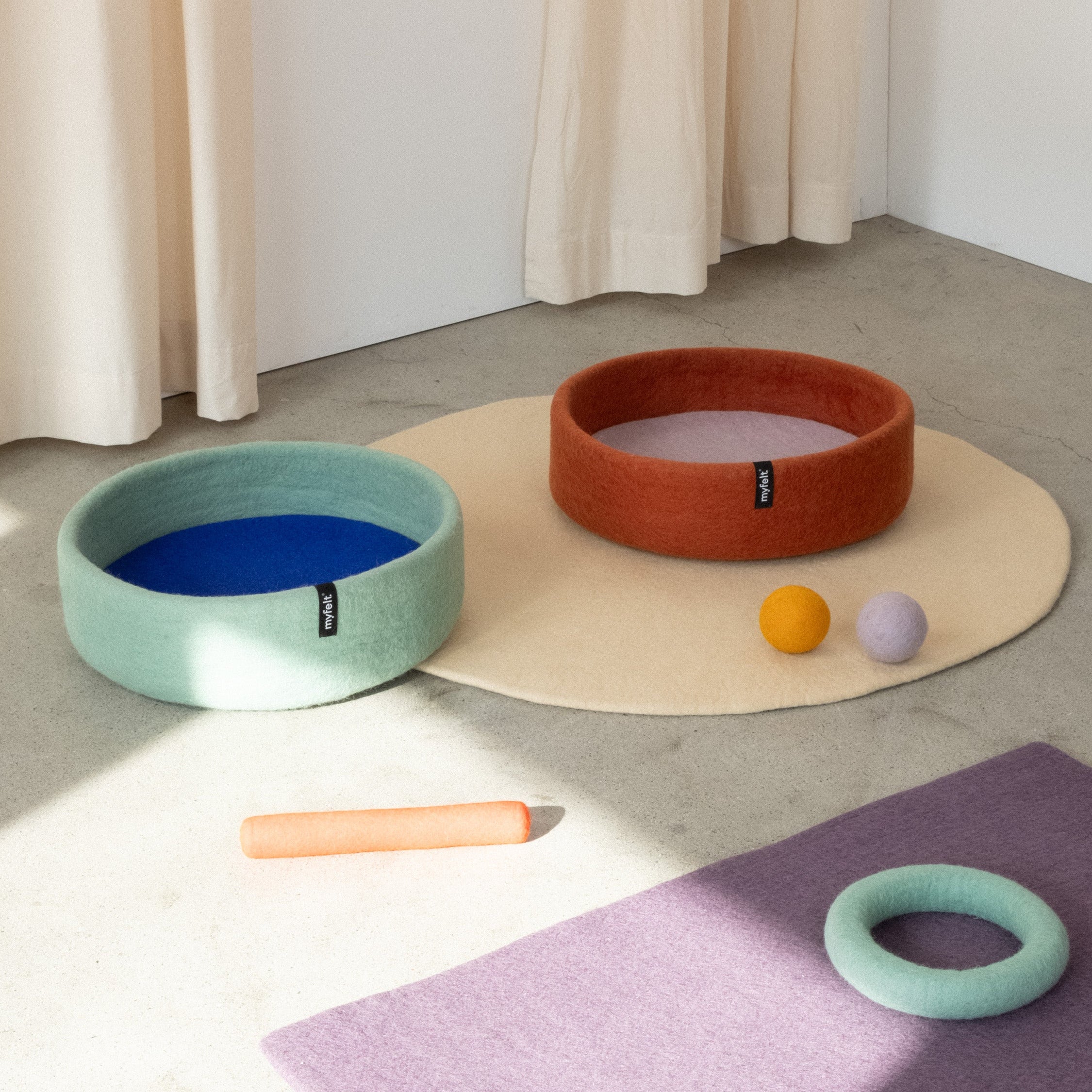 Fine – Panier pour Chat en Laine Feutrée