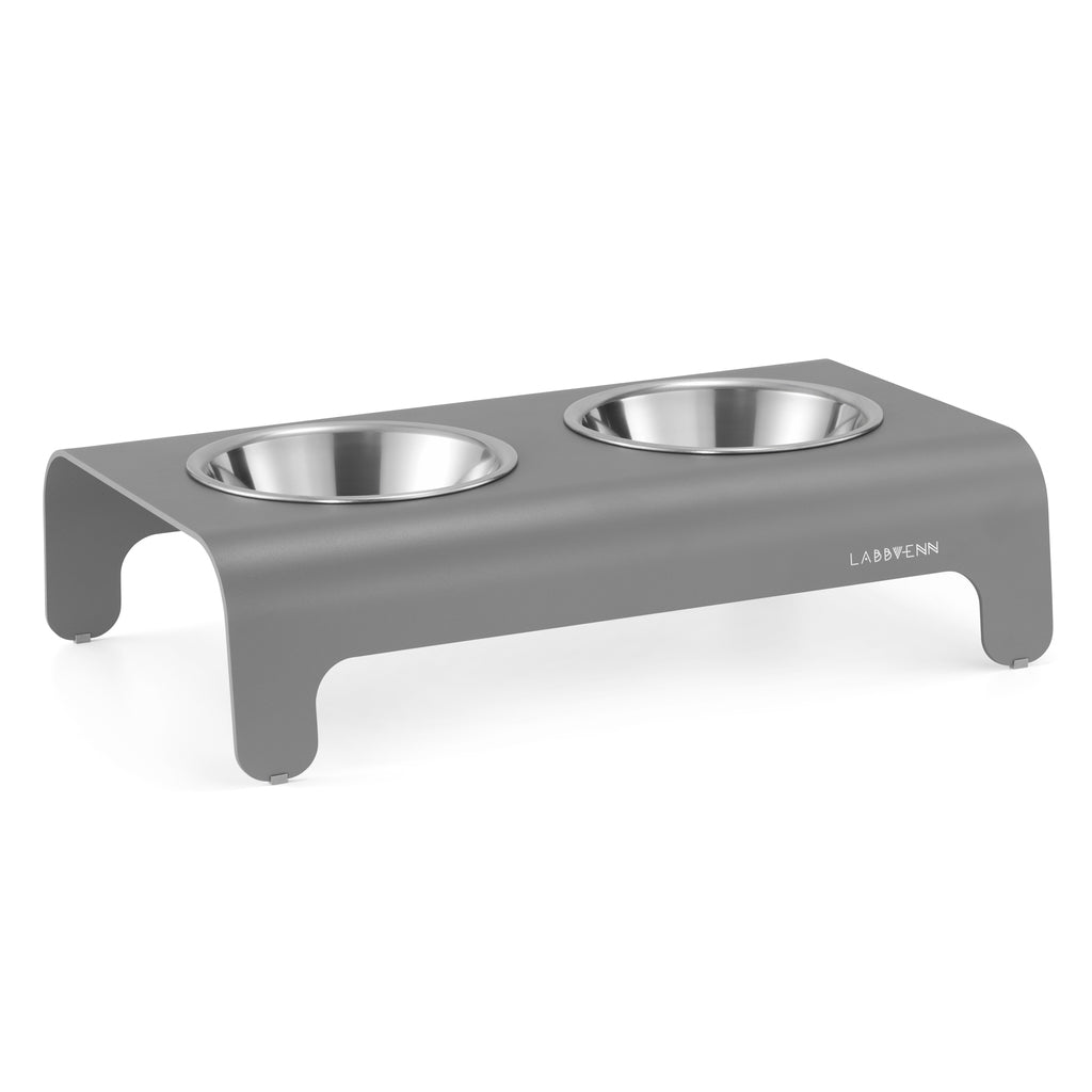 Gamelle double en aluminium pour chien et chat | RICO - LABBVENN
