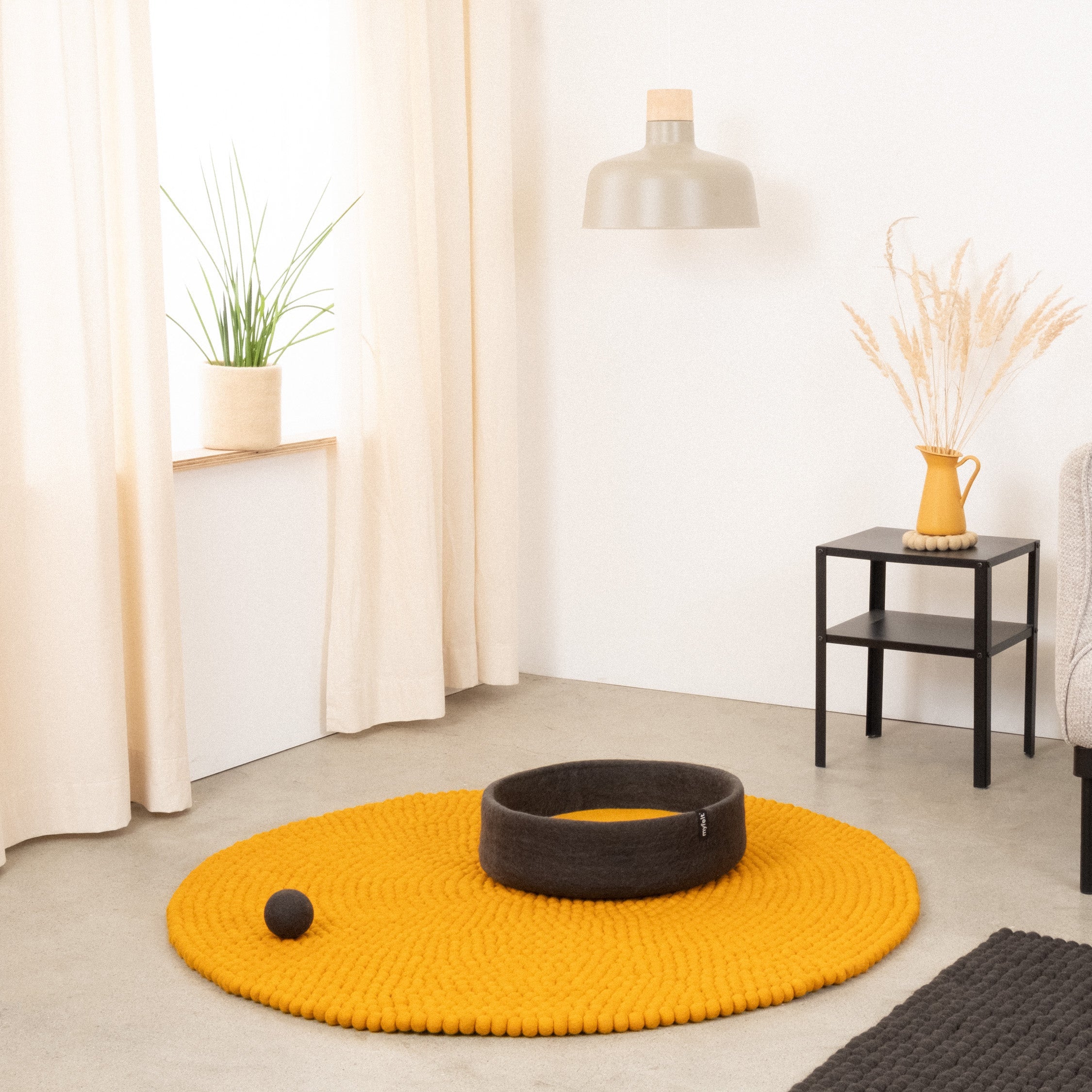 Kuno – Panier pour Chat en Laine Feutrée