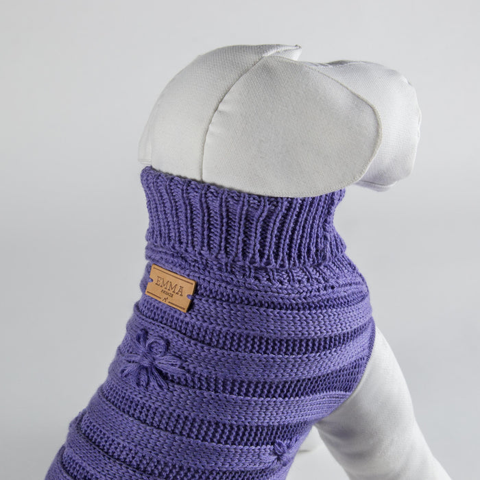 Pull pour Chien Luxe sur Mesure | Made in ITALIE - LILAC