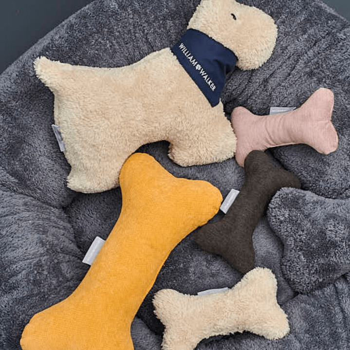 Peluche pour Chien | Fabriqué à la main - WILLIAM Blanc
