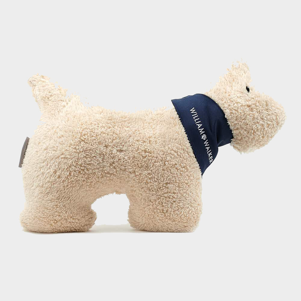 Chien en Peluche | Fabriqué à la main - WILLIAM Blanc