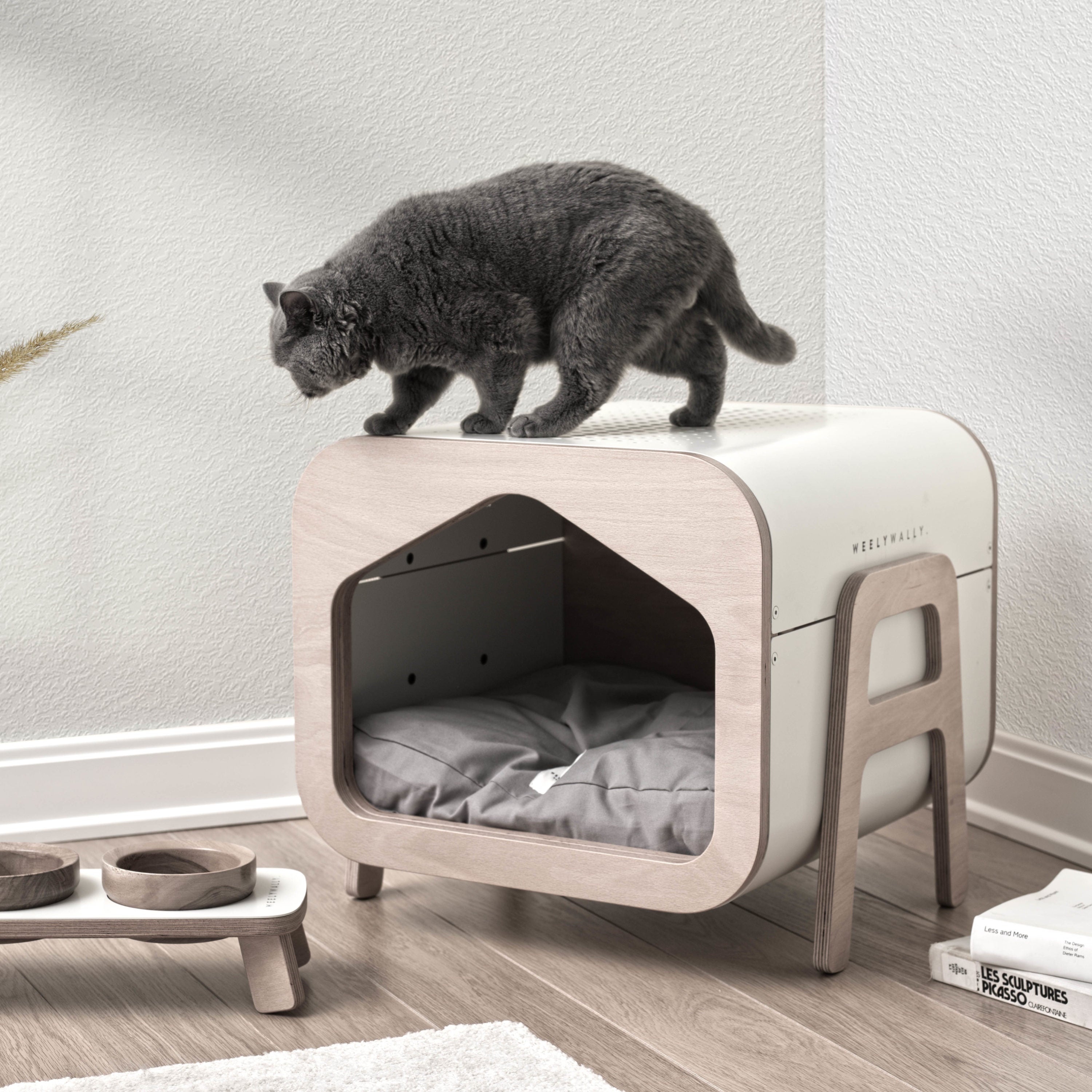 Maison pour Chat en Bois intérieur - OSLO