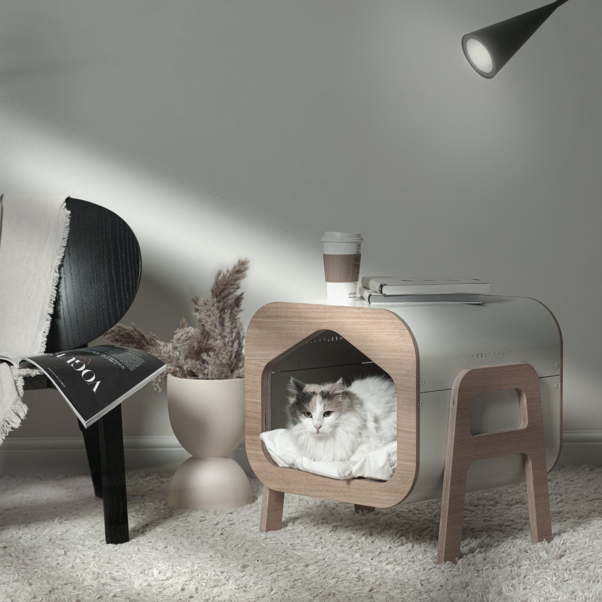 Maison pour Chat en Bois intérieur - OSLO