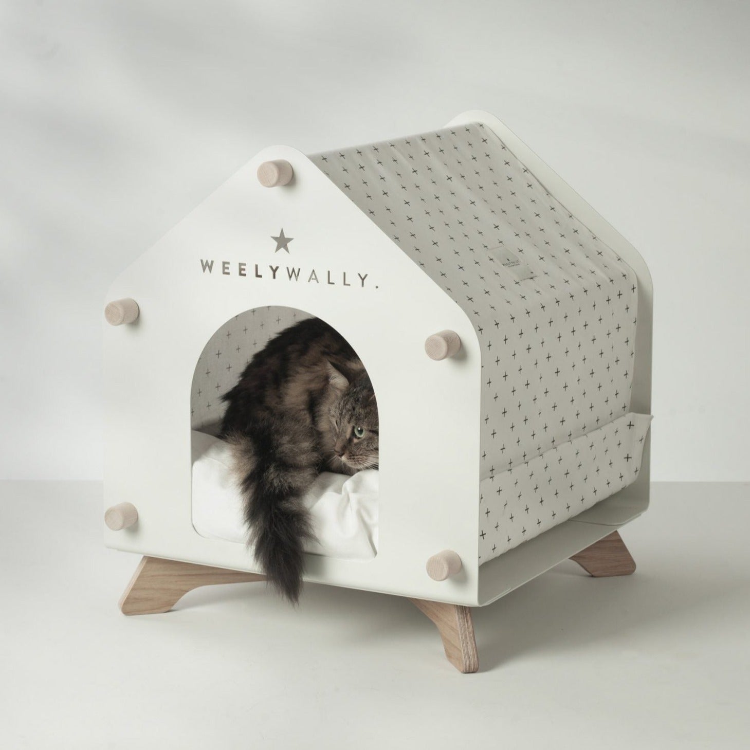 Maison pour Chat en bois intérieur - VOLENDAM