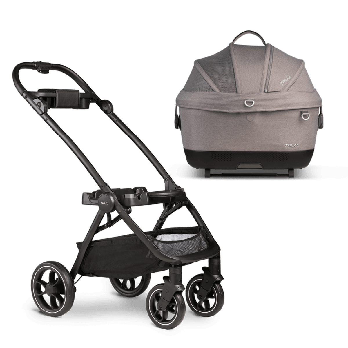 Poussette Roscoe S avec panier ventilé pour chiens et chats