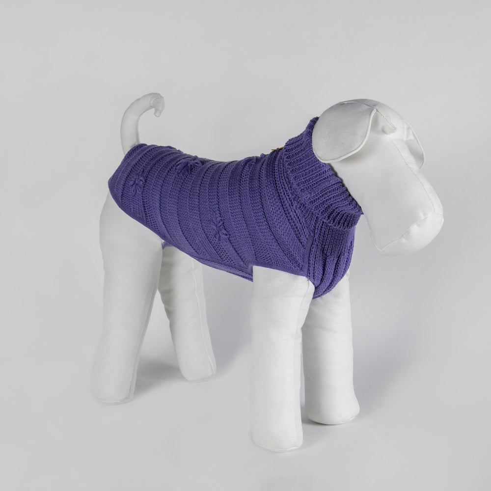 Pull pour Chien Luxe sur Mesure | Made in ITALIE - LILAC 