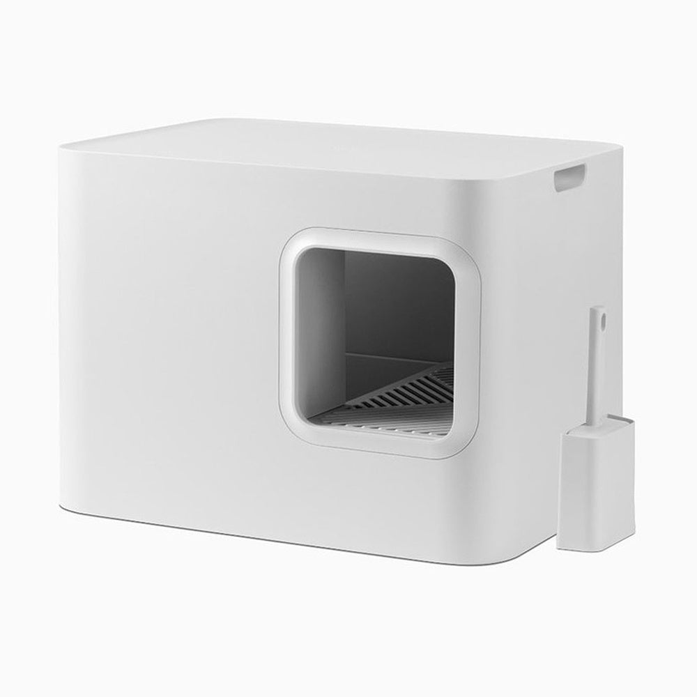 Bac à litière Design pour Chat | Hoopo® - Dome Blanc