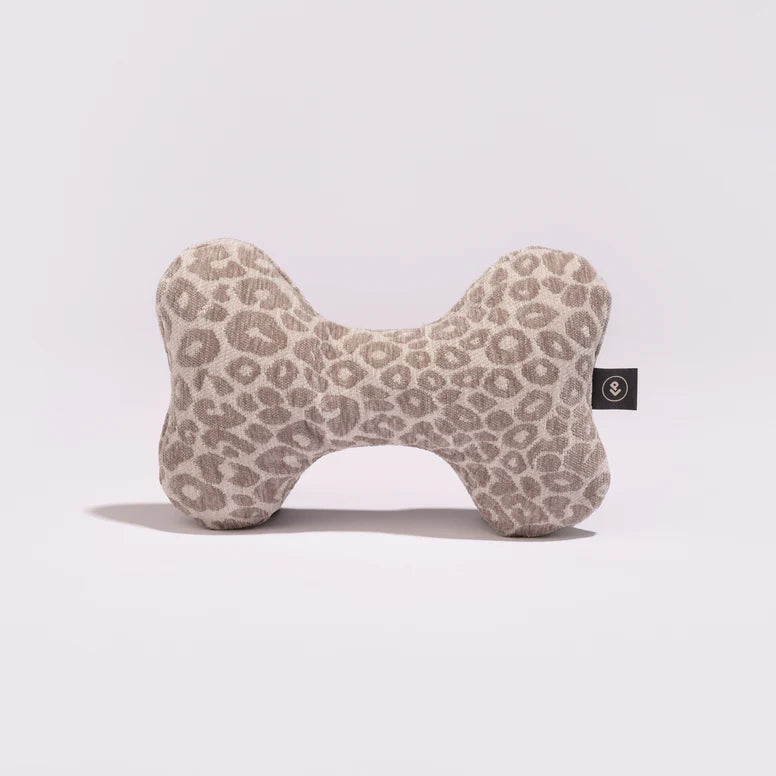 jouet chien décoratif à imprimé léopard haut de gamme