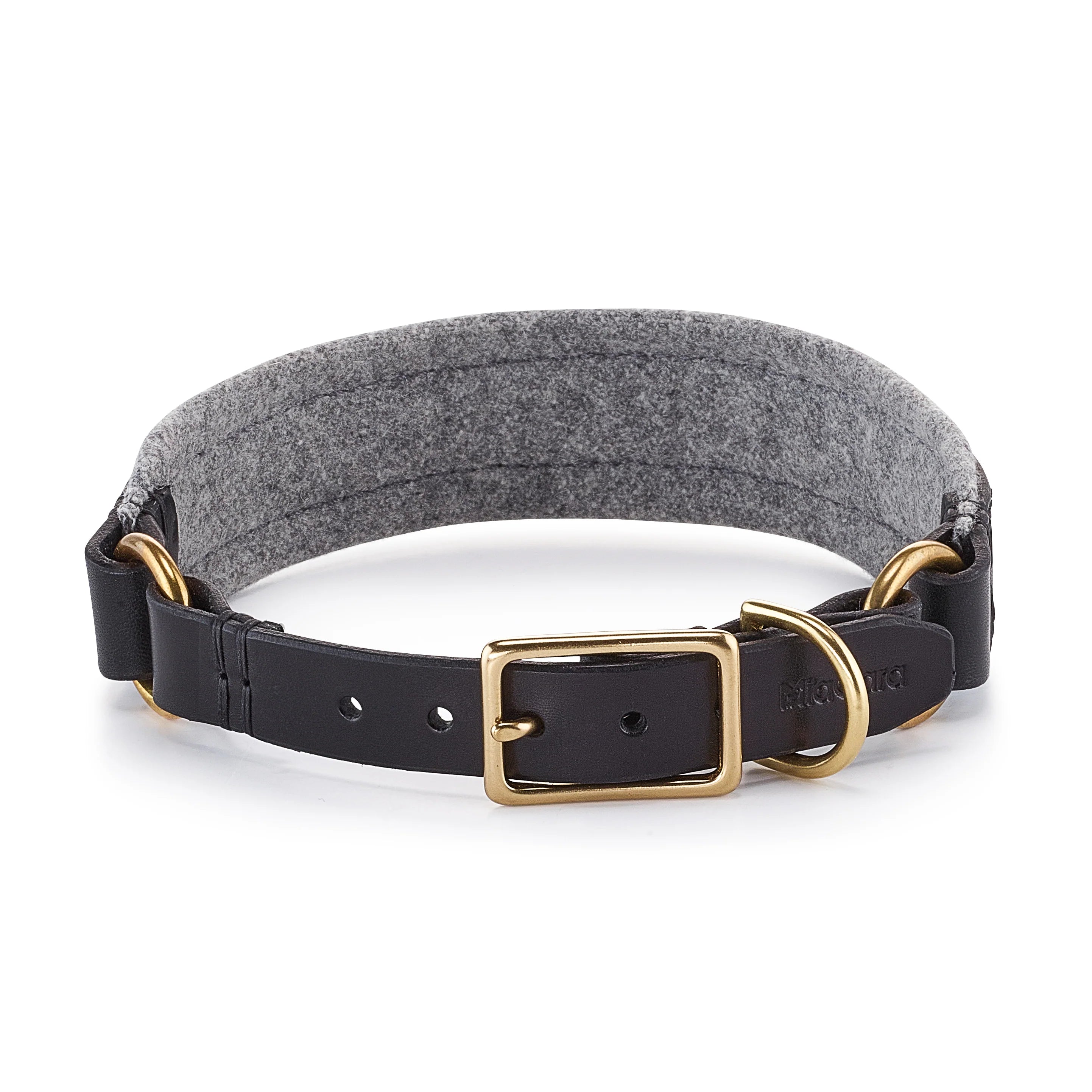 Siena – Collier cuir & laine premium pour chien