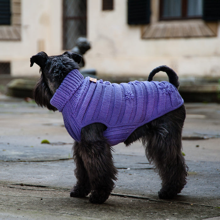 Pull pour Chien Luxe sur Mesure | Made in ITALIE - LILAC 