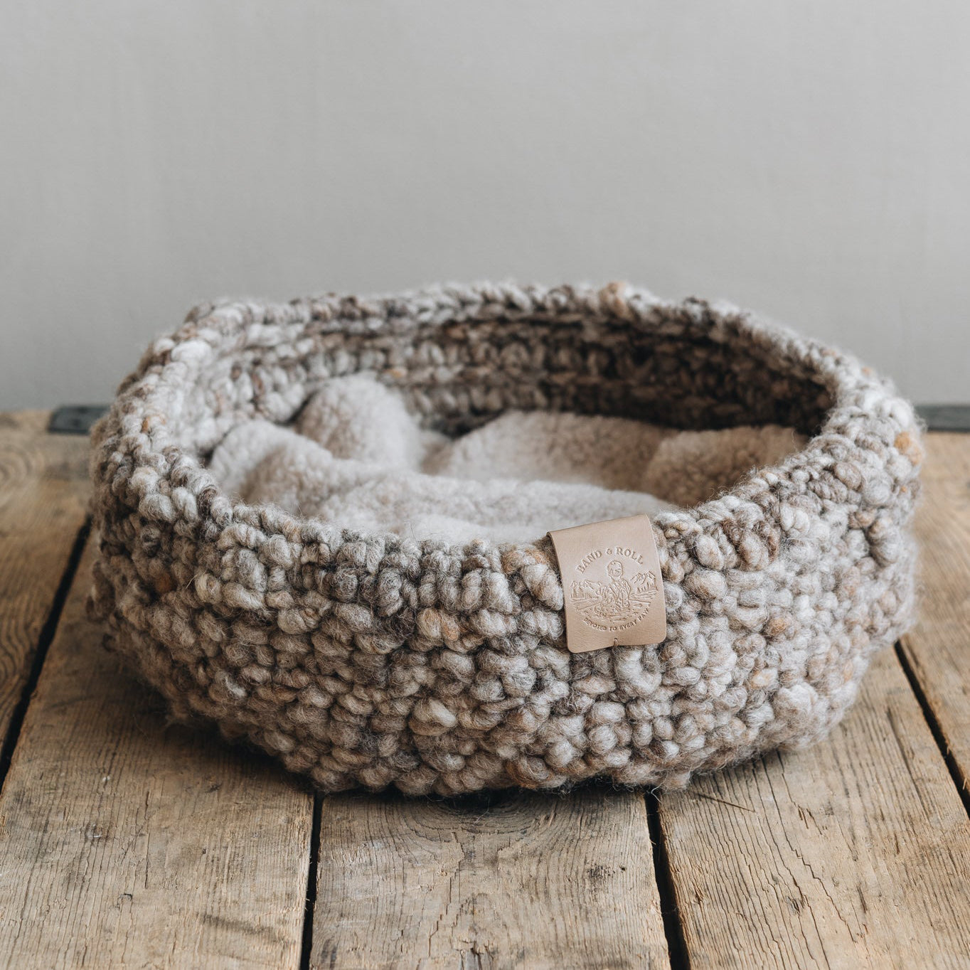 Panier pour Chat en laine Design | Fabrication artisanale - NEST Beige
