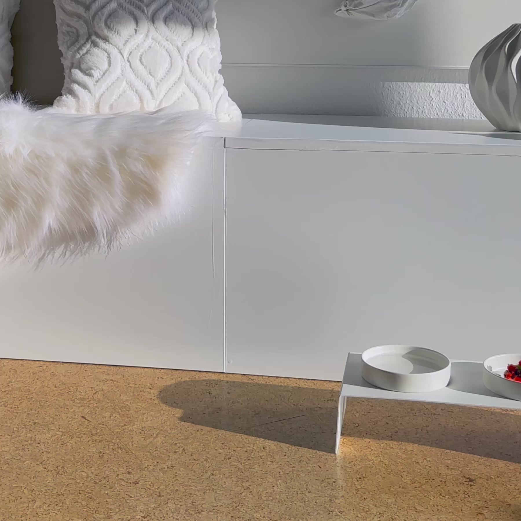 Gamelle pour Chat de Luxe - FE 220 Blanc